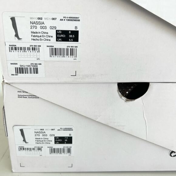 New ALDO Nassia Over-The-Knee Embellished Dress Stiletto Boots Women's - Picture 11 of 11